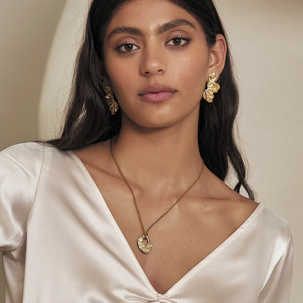 ARMS OF EVE STASSIA GOLD EARRINGS