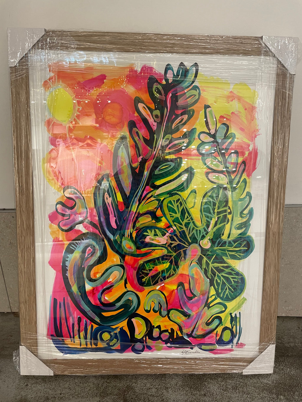 MAZDEVALLIA 'SUGAR FIG' ART PRINT -  FRAMED A1