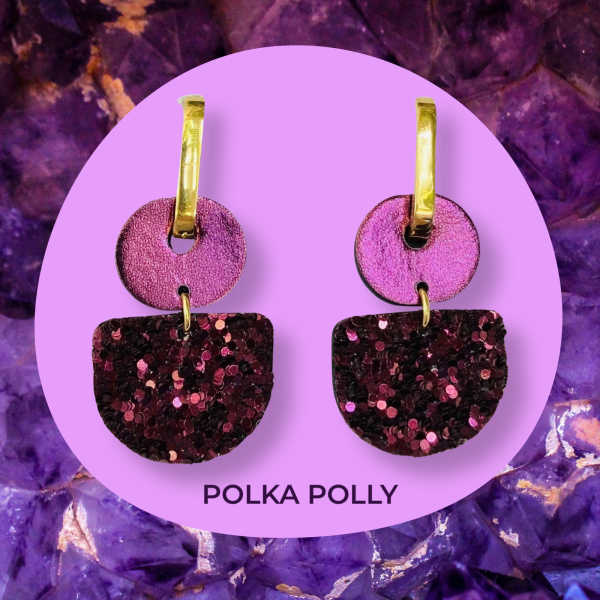 Dainty Hoops - Winter Plum