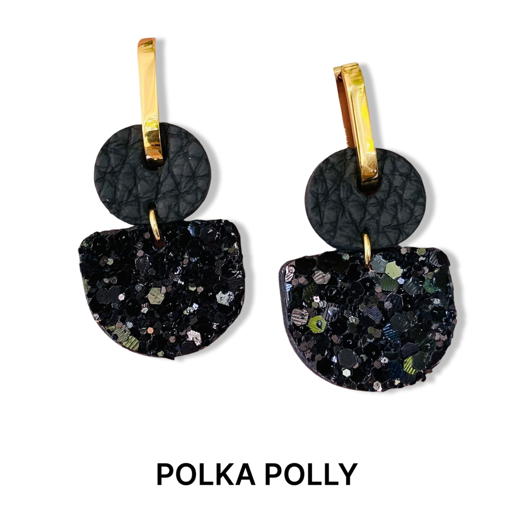 Dainty Hoops - Glam Black