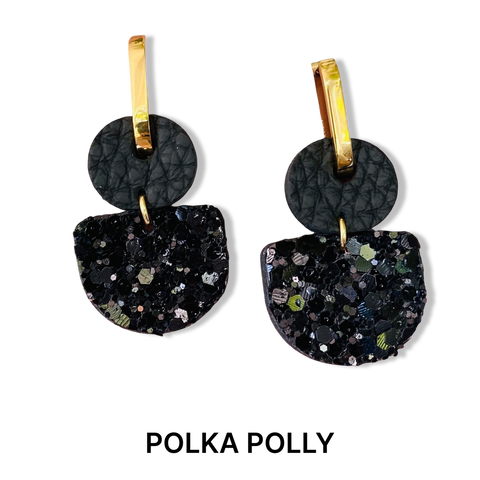 Dainty Hoops	- Glam Black