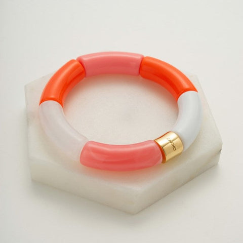 ZAFINO Tube Bangle - Coral