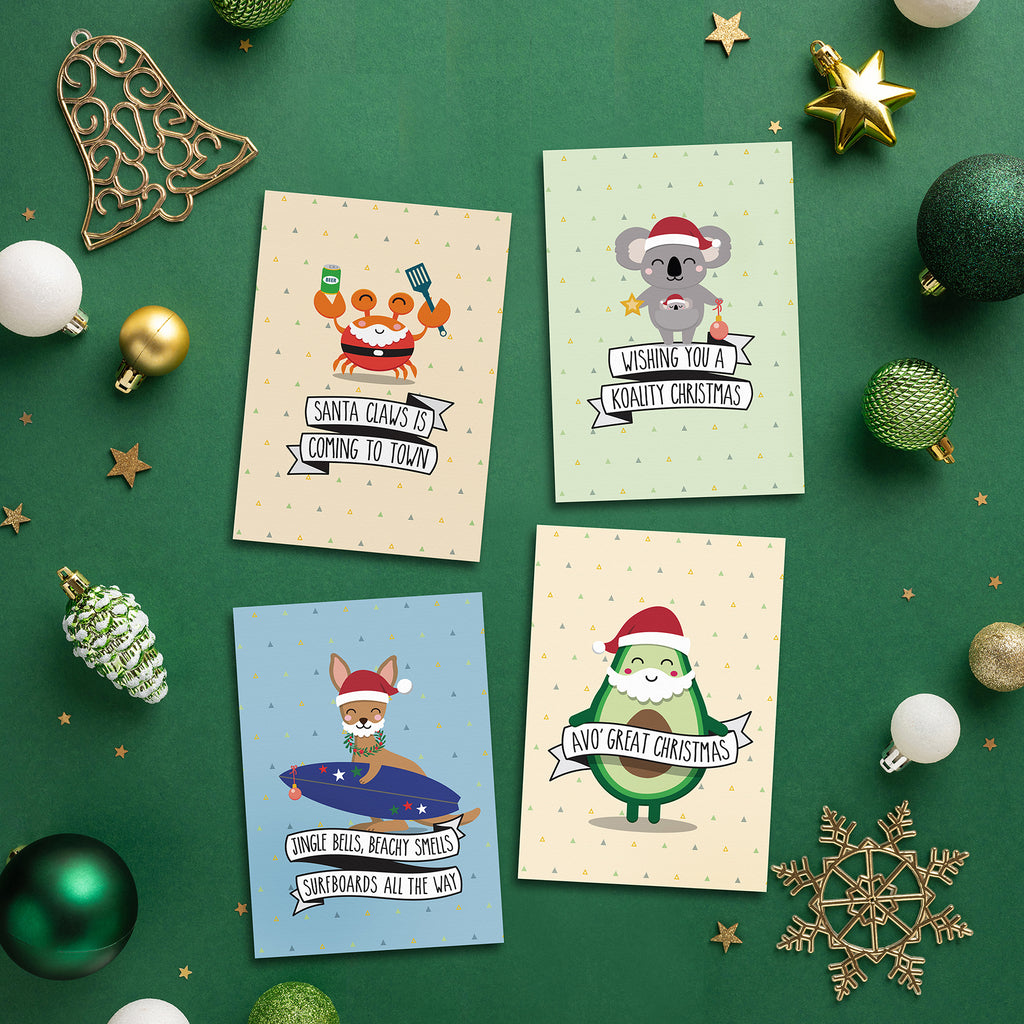 Christmas Boxed Set of 8 cards (4 designs)