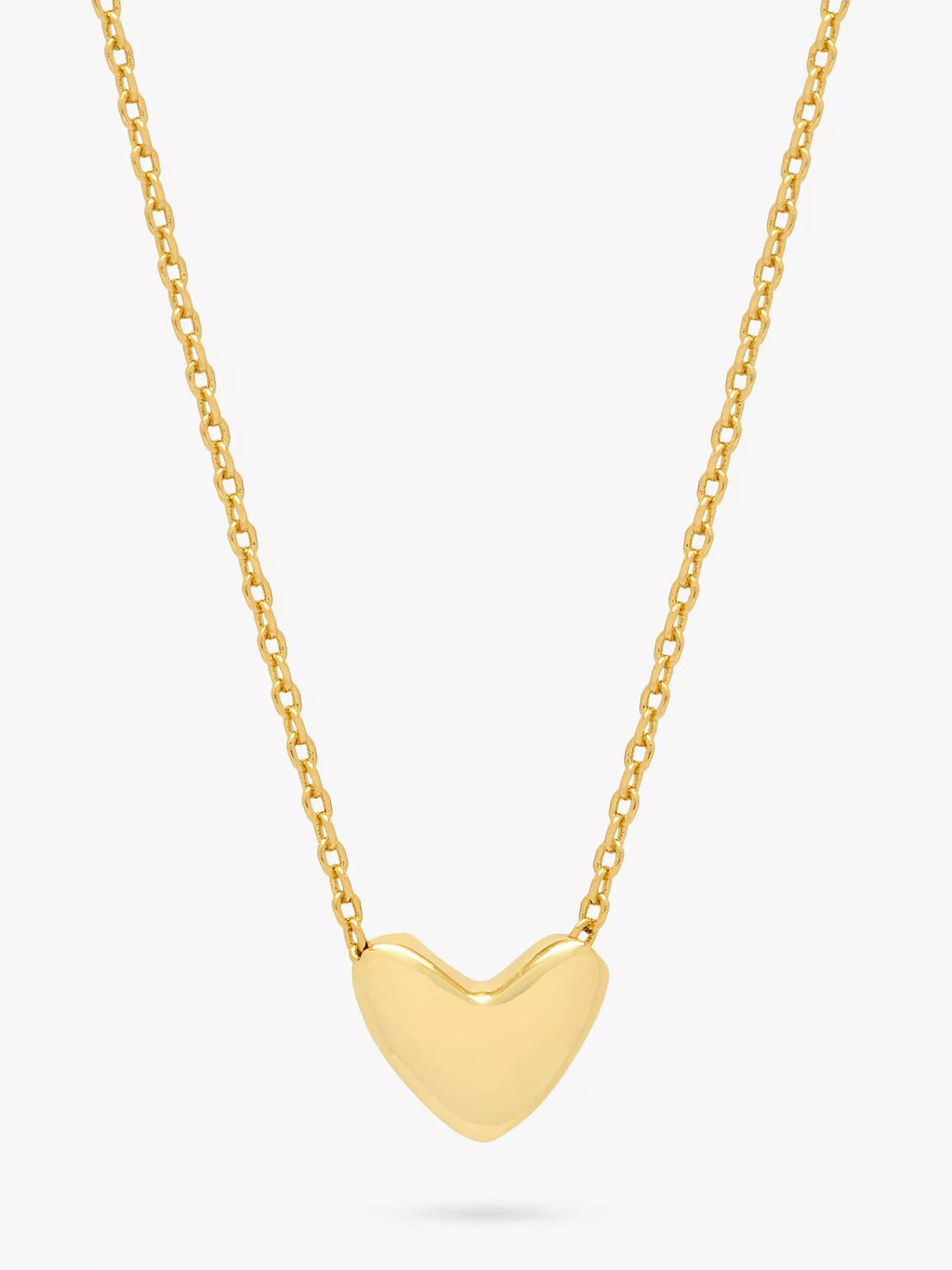 Estella Bartlet Elongated Domed Heart Necklace - Gold Plated