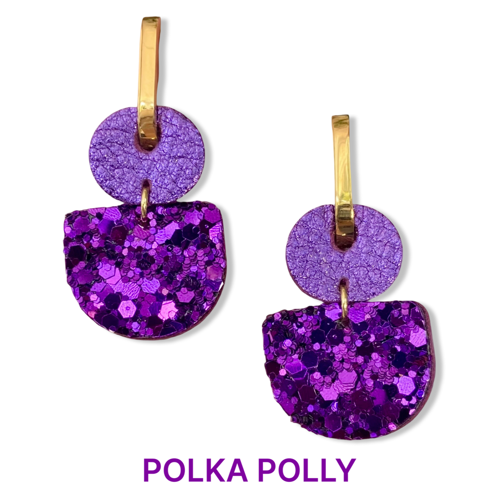 Dainty Hoops - Royal Purple