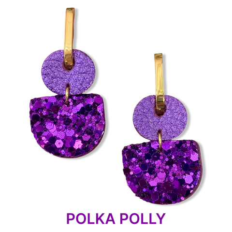 Dainty Hoops - Royal Purple