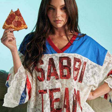 NEW! THE TEAM PIZZA JERSEY - CREAM