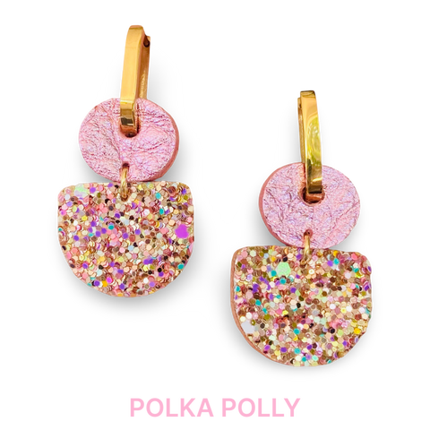 Dainty Hoops - Pastel Pink