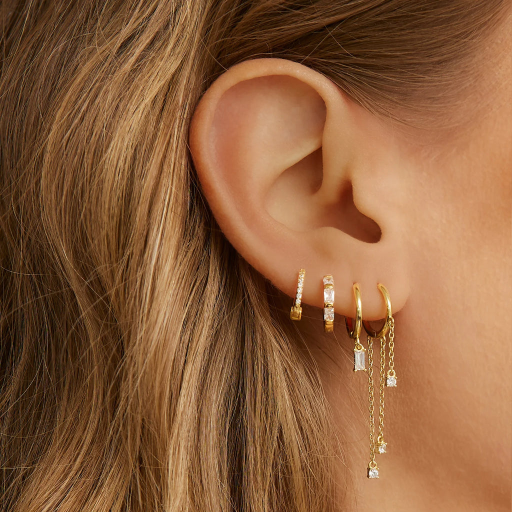 Pip Gold Charm Earrings