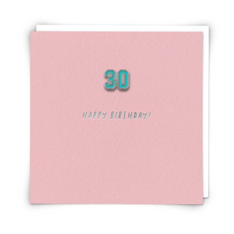30 Happy Birthday with Enamel Pin
