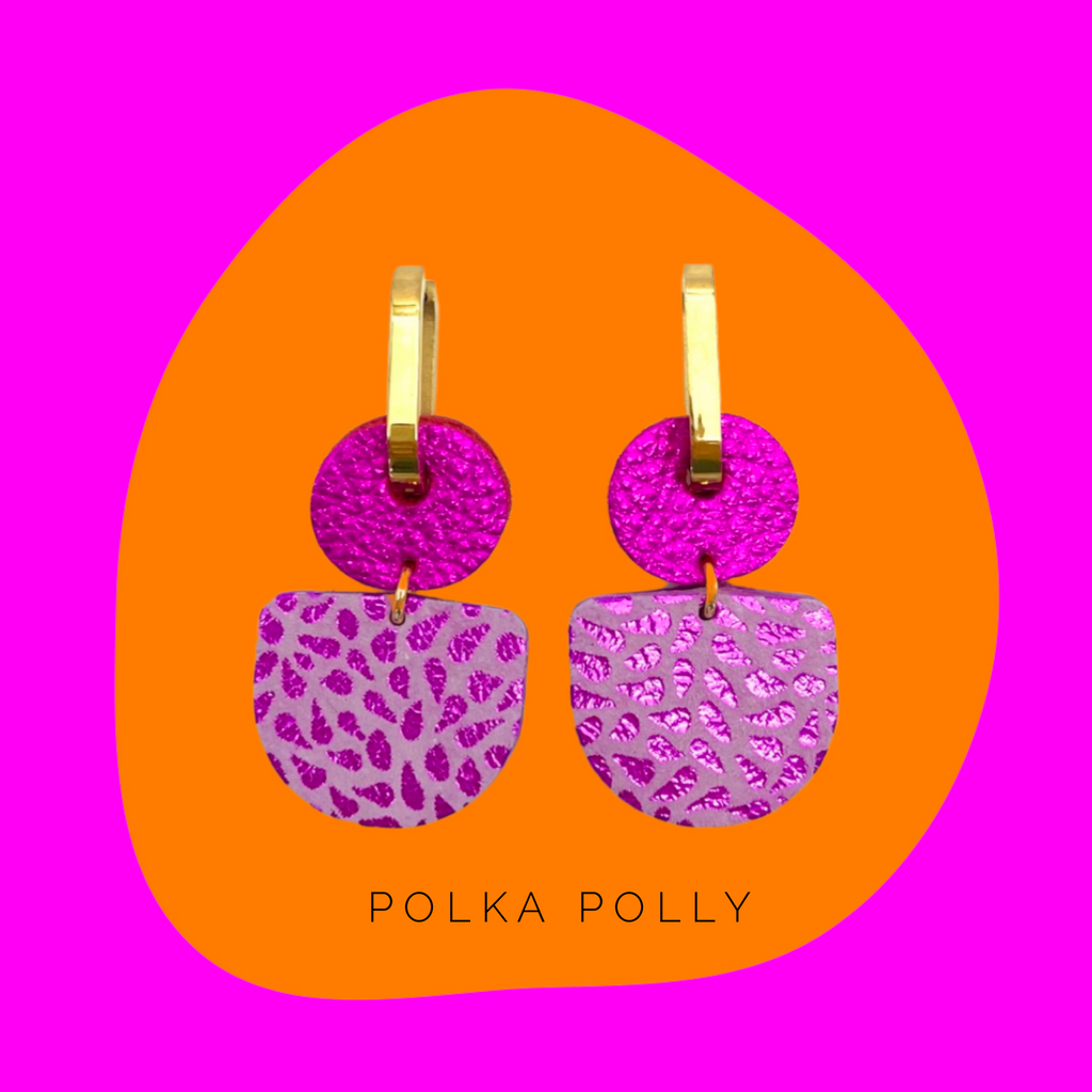 Dainty Hoops Pink Passion