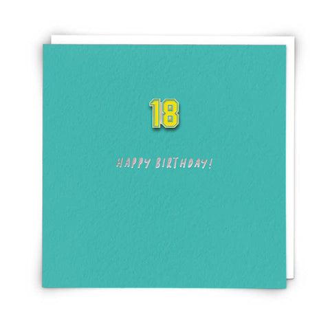 18 Happy Birthday Enamel Pin