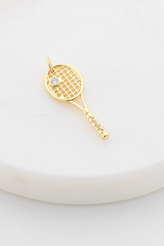 Tennis Charm - Gold