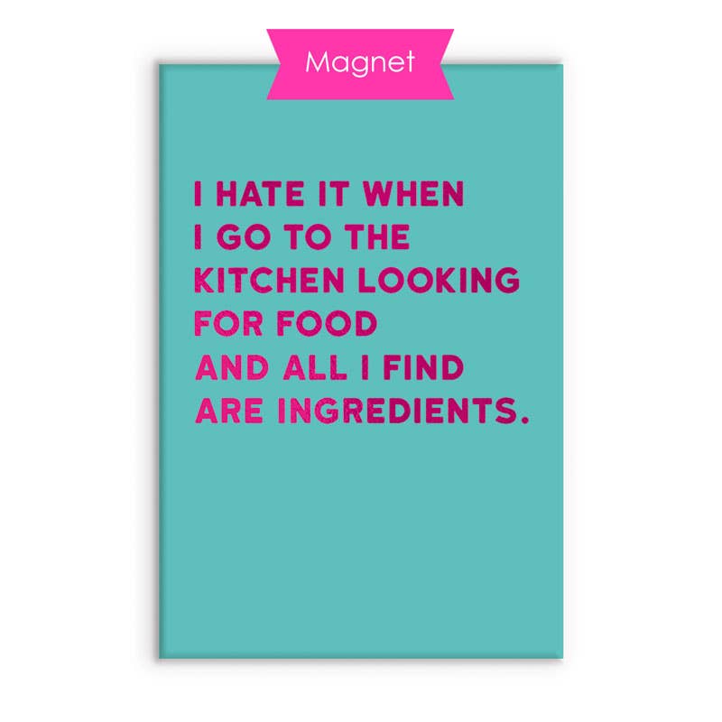 Ingredients Fridge Magnet