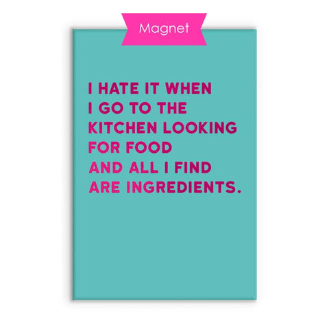 Ingredients Fridge Magnet