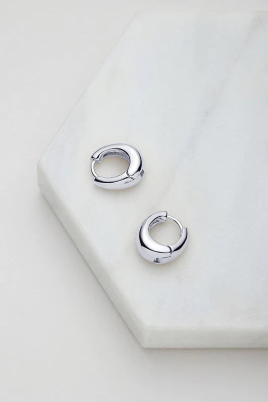 Steph HOOP Medium - Silver