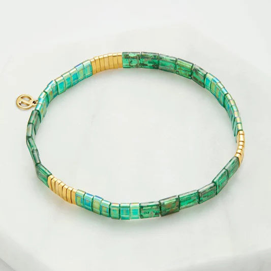 Tile Bracelet - Emerald
