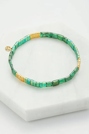 Tile Bracelet - Emerald