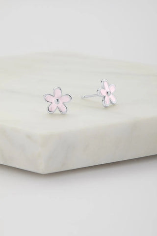 Flower Stud Earring - Pink