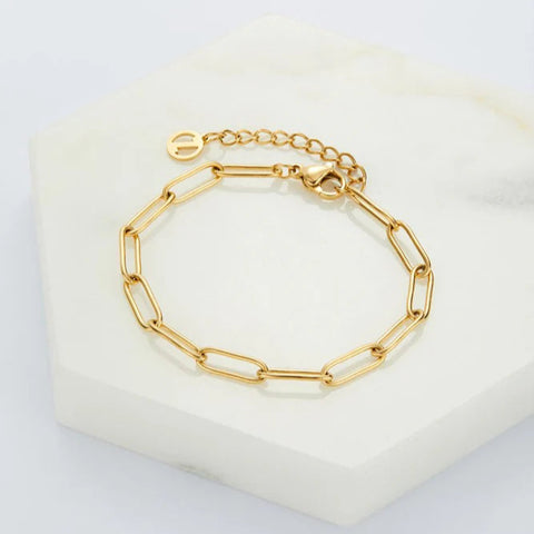 Ruby Charm Bracelet - Gold