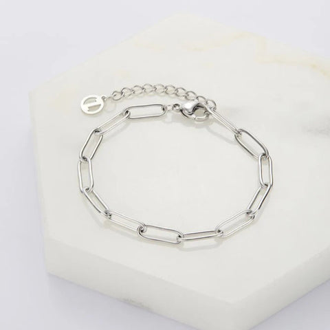 Ruby Charm Bracelet - Silver