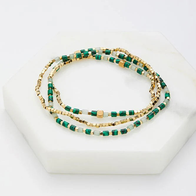 Ophelia Wrap Bracelet - Jade