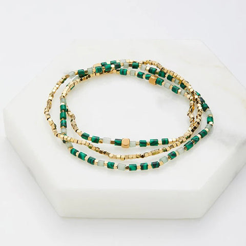 Ophelia Wrap Bracelet - Jade