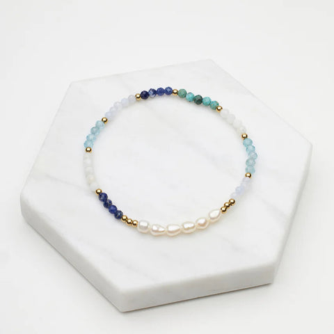 Tiana Bracelet - Teal/Navy