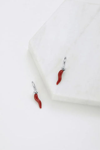 Red Chilli Huggie - Silver