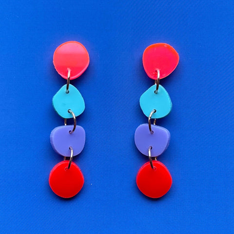 Multi Stone // Acrylics // Purple Red