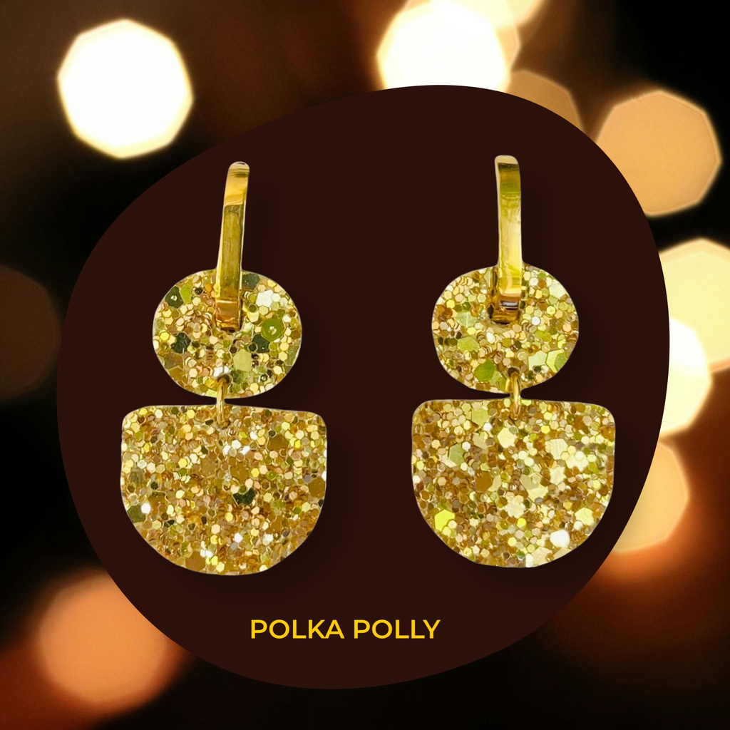 Dainty Hoops - Glitzy Light Gold