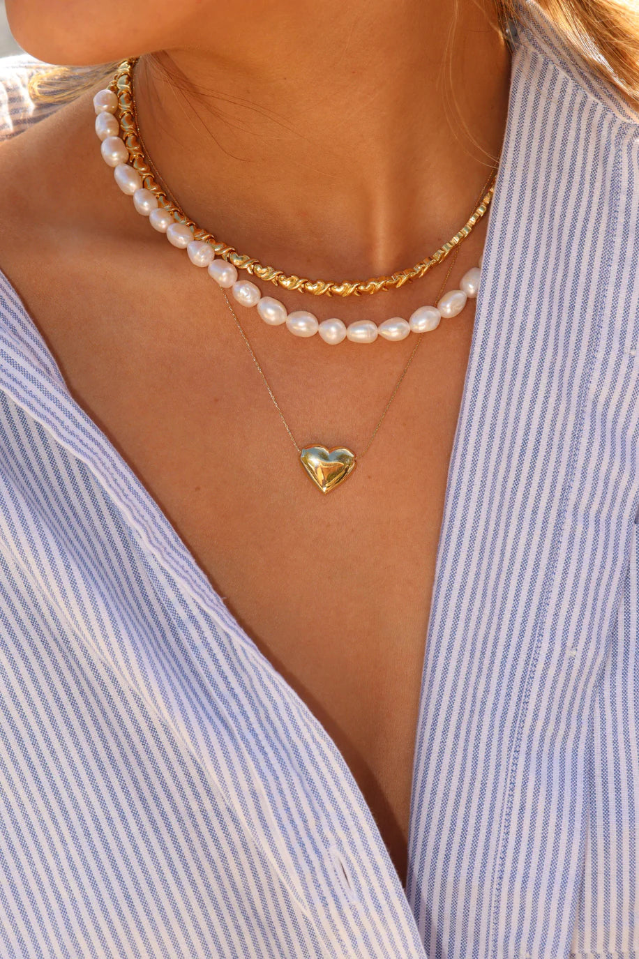 Floral Necklace - Gold