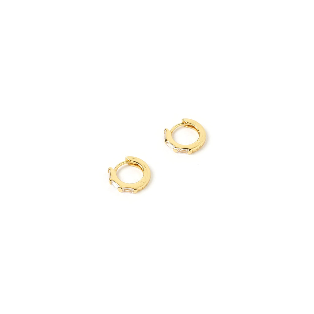 arms of eve Holi Gold Huggie Earrings