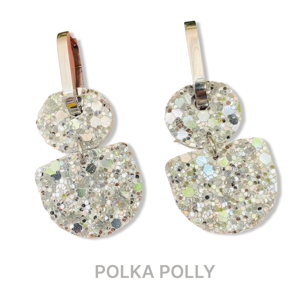 Dainty Hoops - Silver Sparkle