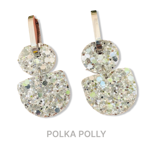 Dainty Hoops - Silver Sparkle