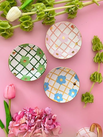 Tartan & Bloom Bowl - Green