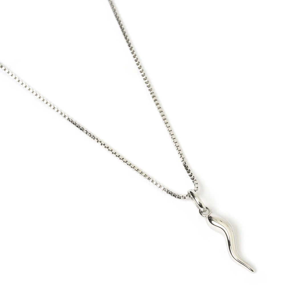 CORNICELLO SILVER CHARM NECKLACE
