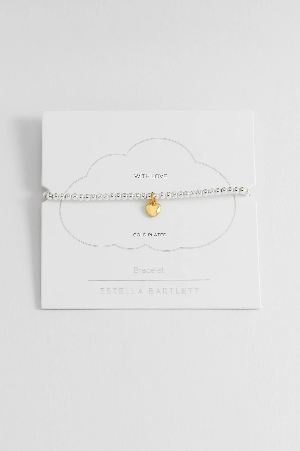 Puffed Heart Sienna Bracelet - Gold Plated