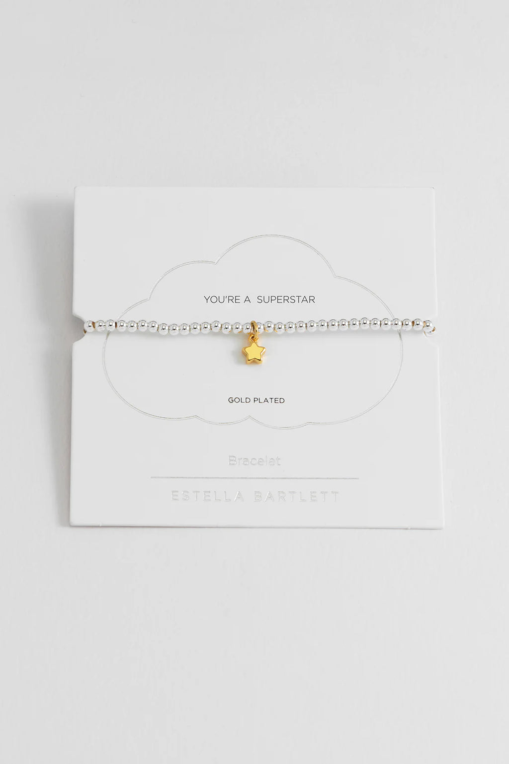 Puffed Star Sienna Bracelet - Gold Plated