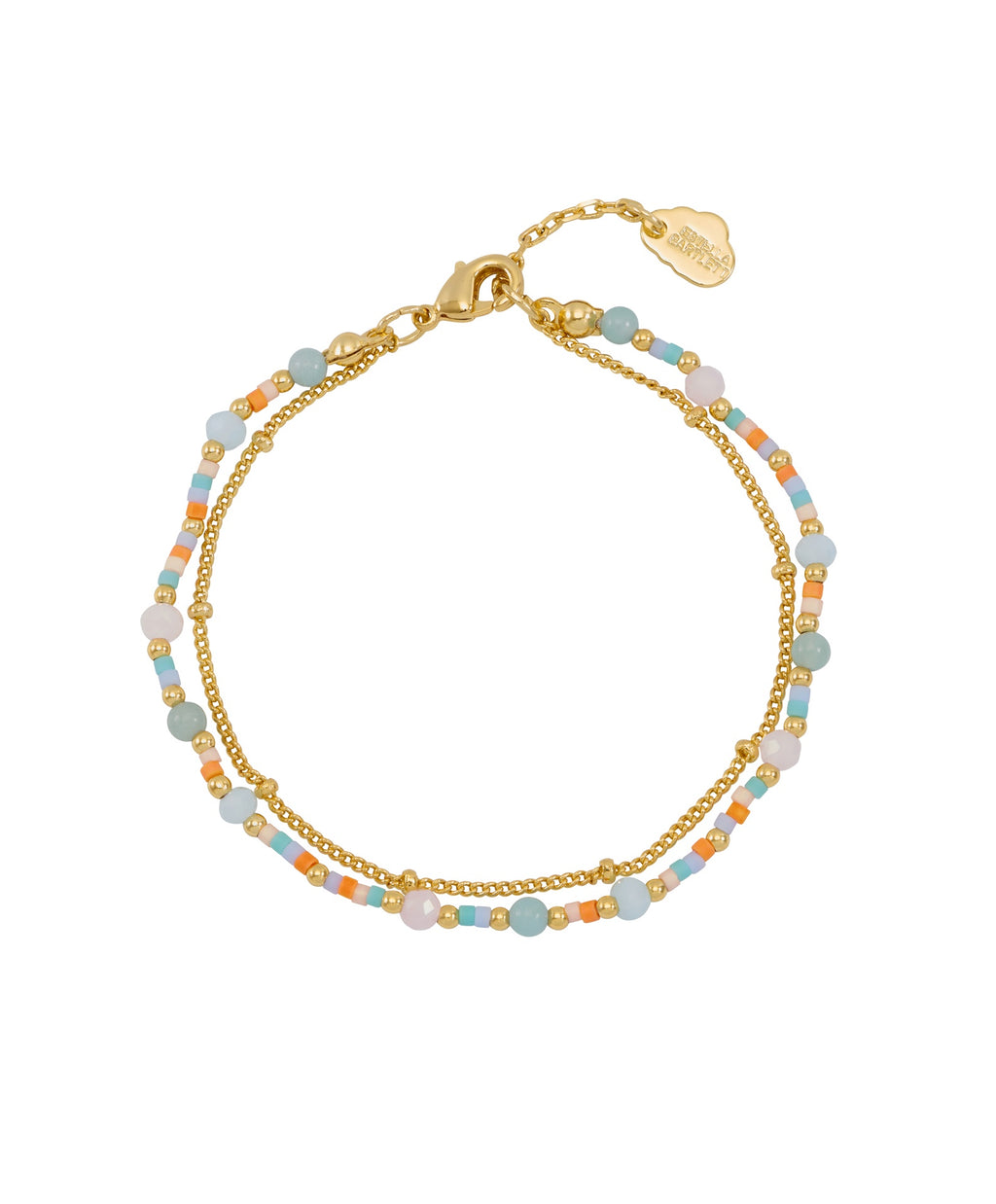 Mini Mixed Duo Chain Bracelet - Gold Plated