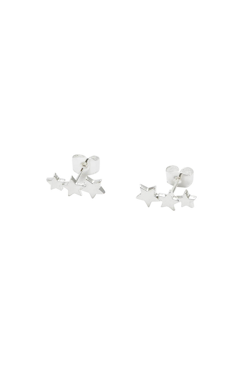 Trio Star Studs - Silver