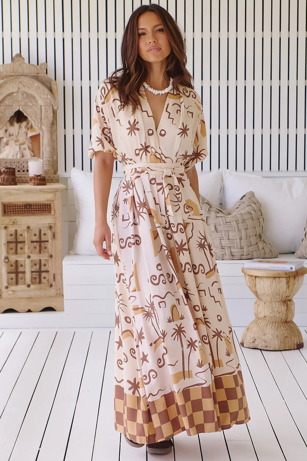 Tuscan Sands Emerson Wrap Dress