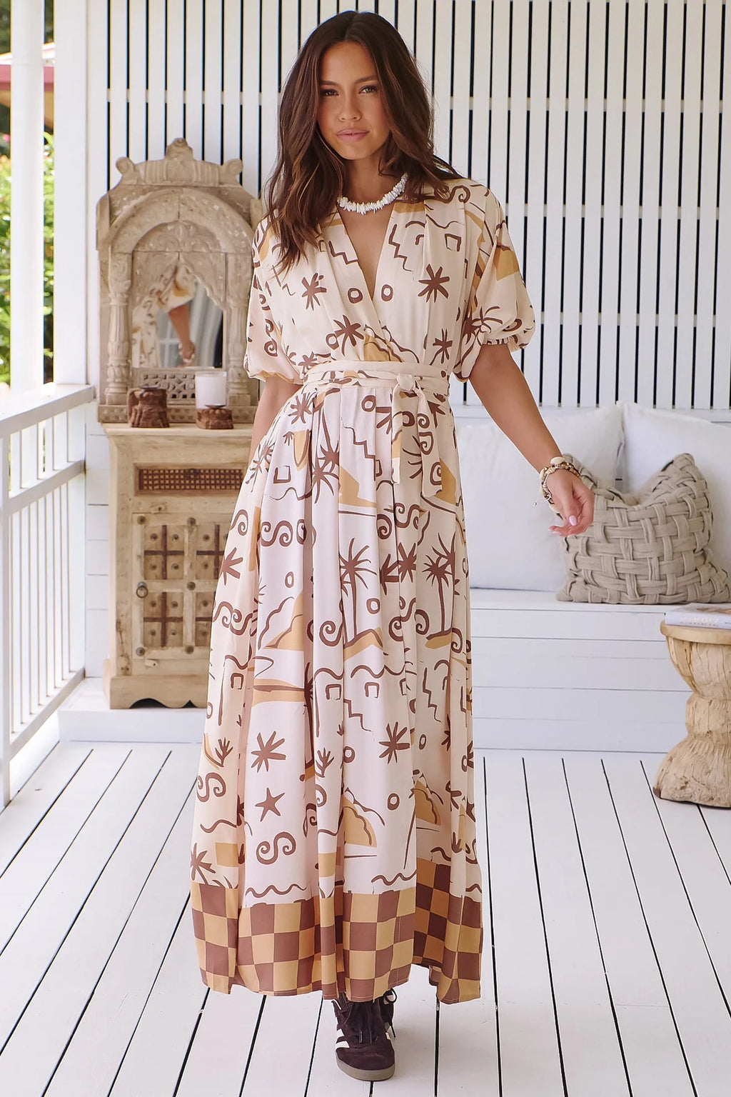 Tuscan Sands Emerson Wrap Dress
