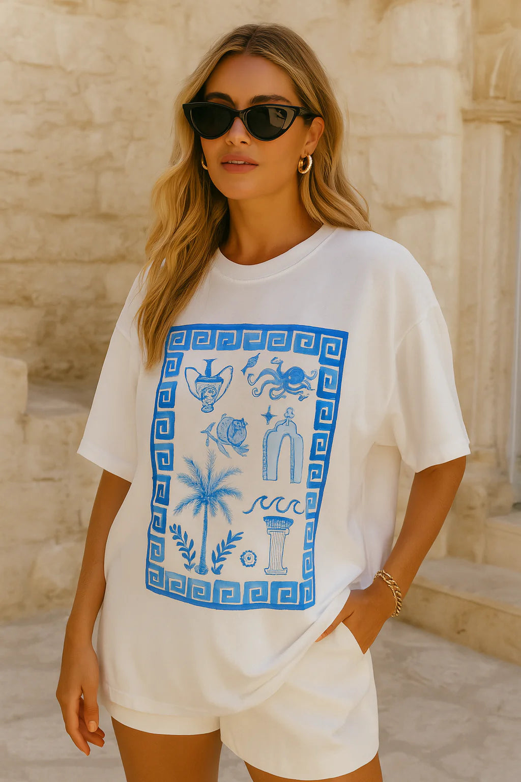 GREEK GODDESS OVERSIZE TEE