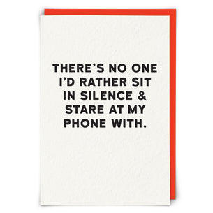 There's no one...Silence