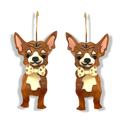 Chihuahua Dangles - Apricot/Cream