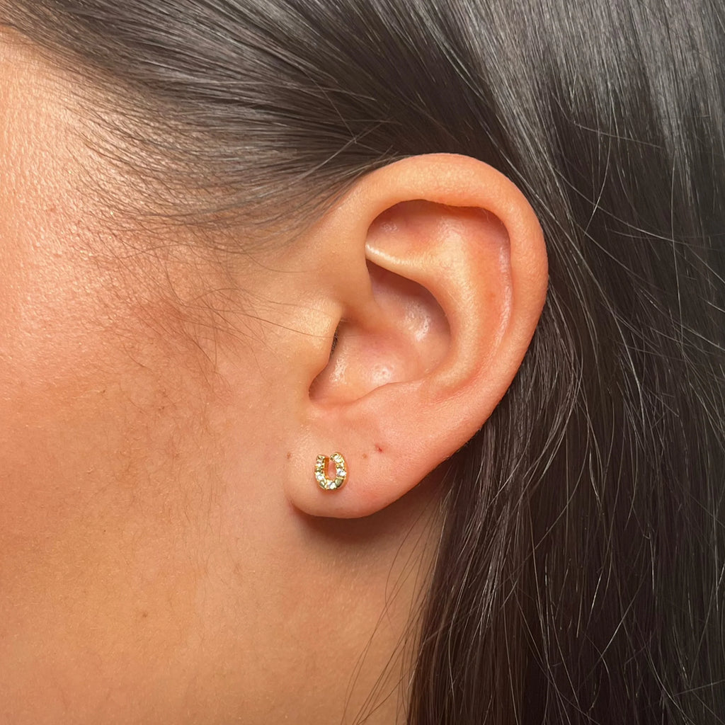 Lucky Horseshoe Studs