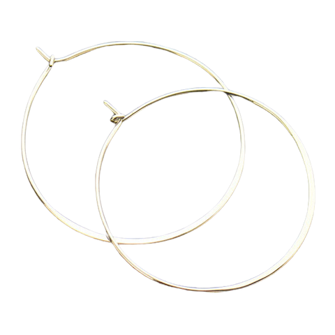 itutu Sterling Silver Hoops - LRG