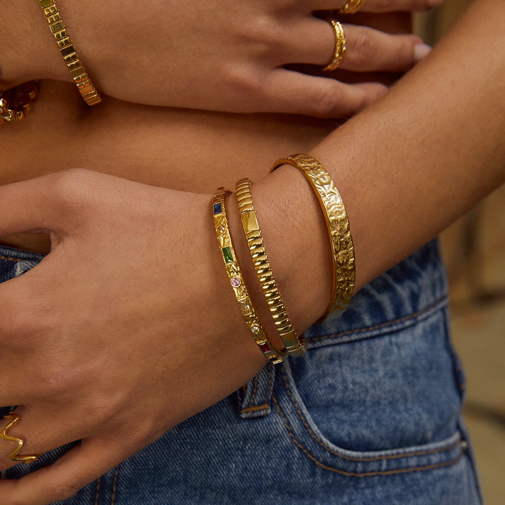 Melrose Gold Cuff - Multi