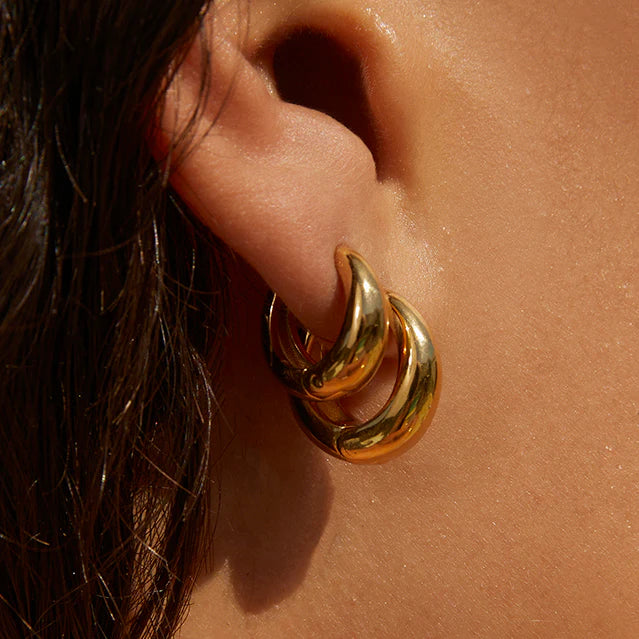 Max Gold Earrings - Maxi